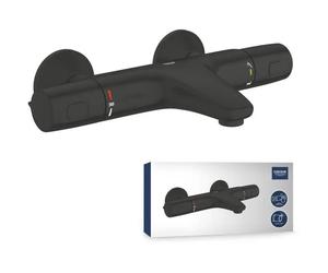 Grohe Mezclador termostático Precision Trend Negro mate