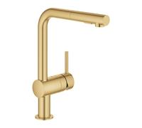 Grohe Minta - Grifo de fregadero con ducha extraíble, Cool Sunrise cepillado 30274GN0