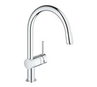 GROHE Grifo de cocina monomando Minta 3291800E Caño en C extraíble 360° StarLight Chrome