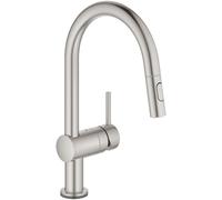 GROHE Grifo electrónico de fregadero MintaTouch 31358DC2 con ducha extraíble SuperSteel