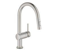 GROHE Grifo electrónico de fregadero MintaTouch 31358DC2 con ducha extraíble SuperSteel