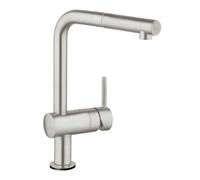 GROHE Grifo fregadero Minta Touch 31360DC1 Monomando electrónico caño en L SuperSteel