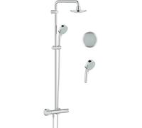 Grohe New Tempesta conjunto de ducha a pared con termostato con rociador con efecto lluvia StarLight Chrome 27922000