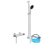 GROHE Grifo de ducha termostático Precision Flow 34805001 cromo StarLight para pared