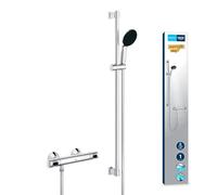 GROHE Grifo de ducha termostático Precision Flow 34805001 cromo StarLight para pared