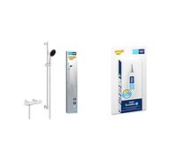 GROHE Precision Get + QuickGlue S - Conjunto de ducha termostática (Teleducha de 11 cm, 1 chorro, flexo 1,75 m, Barra de ducha 90 cm, Funciones de seguridad, Water Saving) Cromo, 34857000