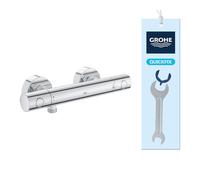 GROHE Grifo termostático de ducha Precision Get 34773000 cromo ahorro de agua, protección 38°C, Eco