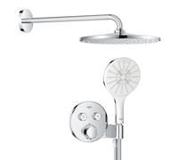 GROHE Conjunto de ducha empotrado Precision SmartControl – Termostato, rociador 31 cm, cromo