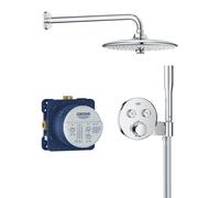 Grohe Precision SmartControl - Conjunto de ducha con termostato para instalación empotrada, diámetro 26 cm, 3 chorros, cromo 34878000