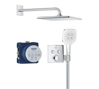 Grohe Precision Smartcontrol conjunto de ducha empotrado con termostato con rociador con efecto lluvia cromo 34876000
