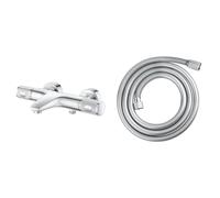 GROHE QuickFix Precision Feel, Termostato baño y ducha, tecnología Water Saving & Vitalioflex Comfort - Flexo de ducha (1.75m, resistente al calor, sistema anti-torsión