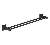 Grohe QuickFix Start Cube - Toallero doble, negro mate 411042430