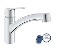 Grohe QuickFix Start - Grifo de fregadero con ducha extraíble, cromo 30531001
