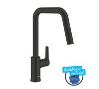 GROHE Grifo de fregadero QuickFix Start – ducha extraíble, negro mate 306312430