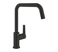 GROHE Grifo de cocina Start Monomando QuickFix giratorio 150° Caño alto Negro mate 304702430