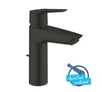 Grohe QuickFix Start - Grifo de lavabo, con desagüe, negro mate 234552432