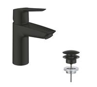 Grohe QuickFix Start - Grifo de lavabo con desagüe Push-Open, negro mate 235502432