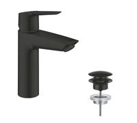 GROHE Grifo de lavabo QuickFix Start 237462432 – Monomando Push-Open, negro mate