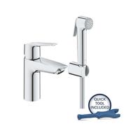 Grohe QuickFix Start - Grifo de lavabo con ducha de bidé, cromo 23123003