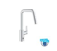 Grohe QuickFix Start - Grifo electrónico de fregadero con ducha extraíble, alimentación por batería, cromo 1012430000