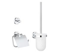 Grohe QuickFix Start - Set de accesorios de WC 3 en 1, cromo 41204000