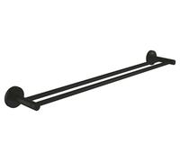Grohe QuickFix Start - Toallero doble, negro mate 412032430