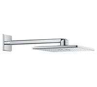GROHE Rainshower 310 SmartActive CUBE - Conjunto de ducha mural, 2 chorros (Cabezal 310mm, brazo 400mm, requiere cuerpo empotrado), forma cuadrada, cromo, 26479000