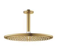 Grohe Rainshower brazo de ducha con efecto lluvia 31x31 cm circular Brushed Cool Sunrise 26067GN0