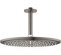 Grohe Rainshower brazo de ducha con efecto lluvia 31x31 cm circular Brushed Hard Graphite 26067AL0