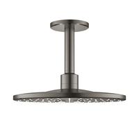 Grohe Rainshower brazo de ducha con efecto lluvia 31x31 cm circular Brushed Hard Graphite 26477AL0