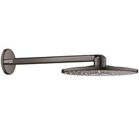 Grohe Rainshower brazo de ducha con efecto lluvia 31x31 cm circular Hard Graphite 26475A00