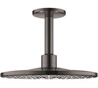 Grohe Rainshower brazo de ducha con efecto lluvia 31x31 cm circular Hard Graphite 26477A00