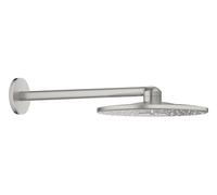 GROHE Brazo de ducha Rainshower 26475DC0 – efecto lluvia 31x31 cm circular SuperSteel