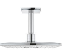 Grohe Rainshower brazo de ducha con efecto lluvia 31x31 cm cuadrada StarLight Chrome 26481LS0