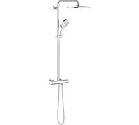 Grohe Rainshower conjunto de ducha a pared con termostato StarLight Chrome 26648000