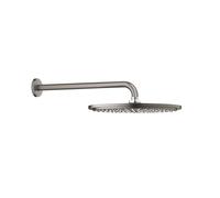 Grohe Rainshower Cosmopolitan - Rociador de ducha 310, brazo de ducha 38 cm, 1 chorro, grafito oscuro cepillado 26066AL0