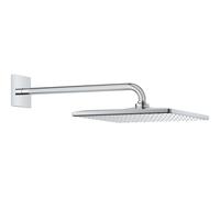 GROHE Brazo de ducha Rainshower 31x31 cm cuadrada efecto lluvia StarLight Chrome 26563000