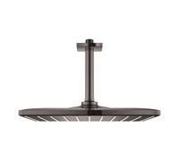 Grohe Rainshower - Rociador de ducha 310 Mono Cube 9,5 l/min, 1 chorro, brazo de techo 14 cm, Hard Graphite 26566A00