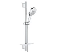GROHE Conjunto ducha Rainshower SmartActive 130, 3 chorros, barra 60cm, mangueras, StarLight Chrome
