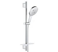 Grohe Rainshower SmartActive - Conjunto de alcachofa de ducha 150, 3 chorros, barras 60 cm y mangueras, cromo 26591000