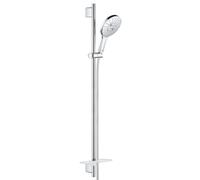 Grohe Rainshower SmartActive - Conjunto de alcachofa de ducha 150 9,5 l/min, 3 chorros, barras 90 cm y mangueras, cromo 26594000