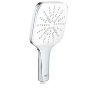 Grohe Rainshower SmartActive Cube - Cabezal de ducha, 130 9,5 l/min, 3 chorros, blanco luna 26582LS0