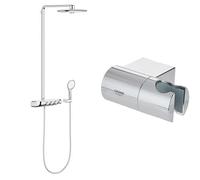 Grohe Rainshower SmartControl 360 DUOSistema de ducha con termostato incorporado (Ref. 26250000) + RainshowerSoporte para ducha mural Rainshower (Ref. 27055000)