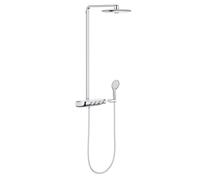 Grohe SmartControl conjunto de ducha a pared con termostato con rociador con efecto lluvia StarLight Chrome 26250000
