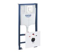 Grohe Rapid SL - Módulo de instalación empotrado con cisterna para inodoro suspendido, kit Fresh, pulsador Skate Cosmopolitan, blanco alpino 39448000