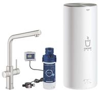 Grohe Red grifo de cocina con calentador de agua de pie SuperSteel 30325DC1