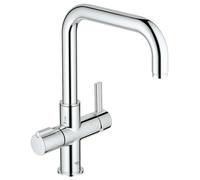 Grohe Red - Grifo monomando de fregadero Duo, cromo 30097000