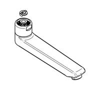 GROHE Salida De Fundición 440453 177Mm Para Eichelberg WT-Grifos De Pared Cromo