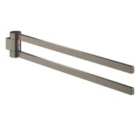 Grohe Selection - Portatoallas doble, giratorio, Hard Graphite cepillado 41063AL0