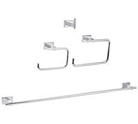 GROHE Kit de accesorios de baño Essentials 4 en 1 StarLight Chrome 40778001